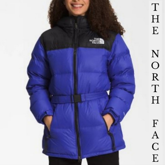 The North Face Nuptse Belted Mid Hooded 700 Puffer Down Jacket